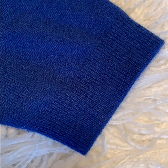 Ann Taylor royal blue cashmere sweater excellent - Picture 5 of 9